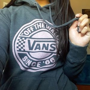 Grey and pink Vans hoodie